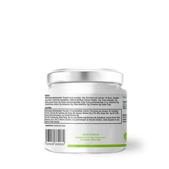 A de Coco | Aceite de Coco convencional | Alimentos Sostenibles