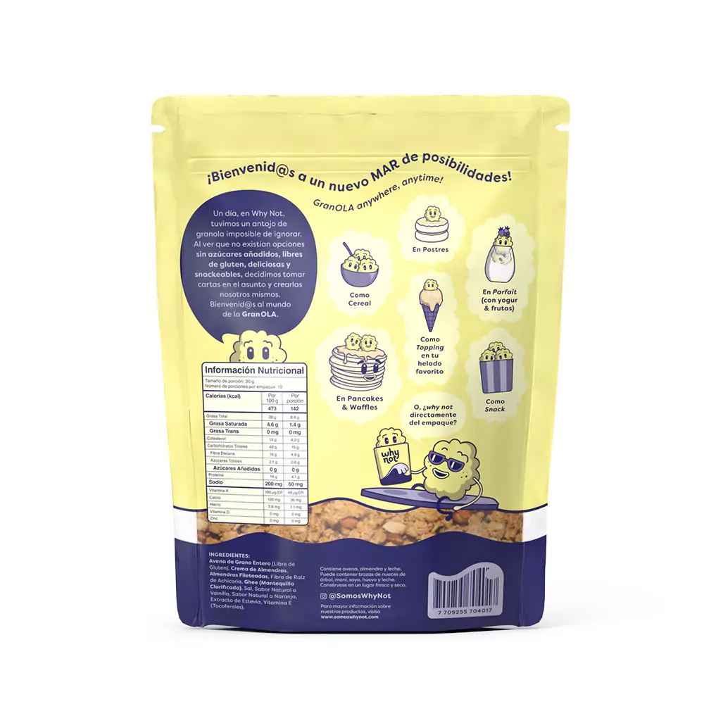 GranOLA de Vainilla Why Not Gluten Free | Alimentos Sostenibles
