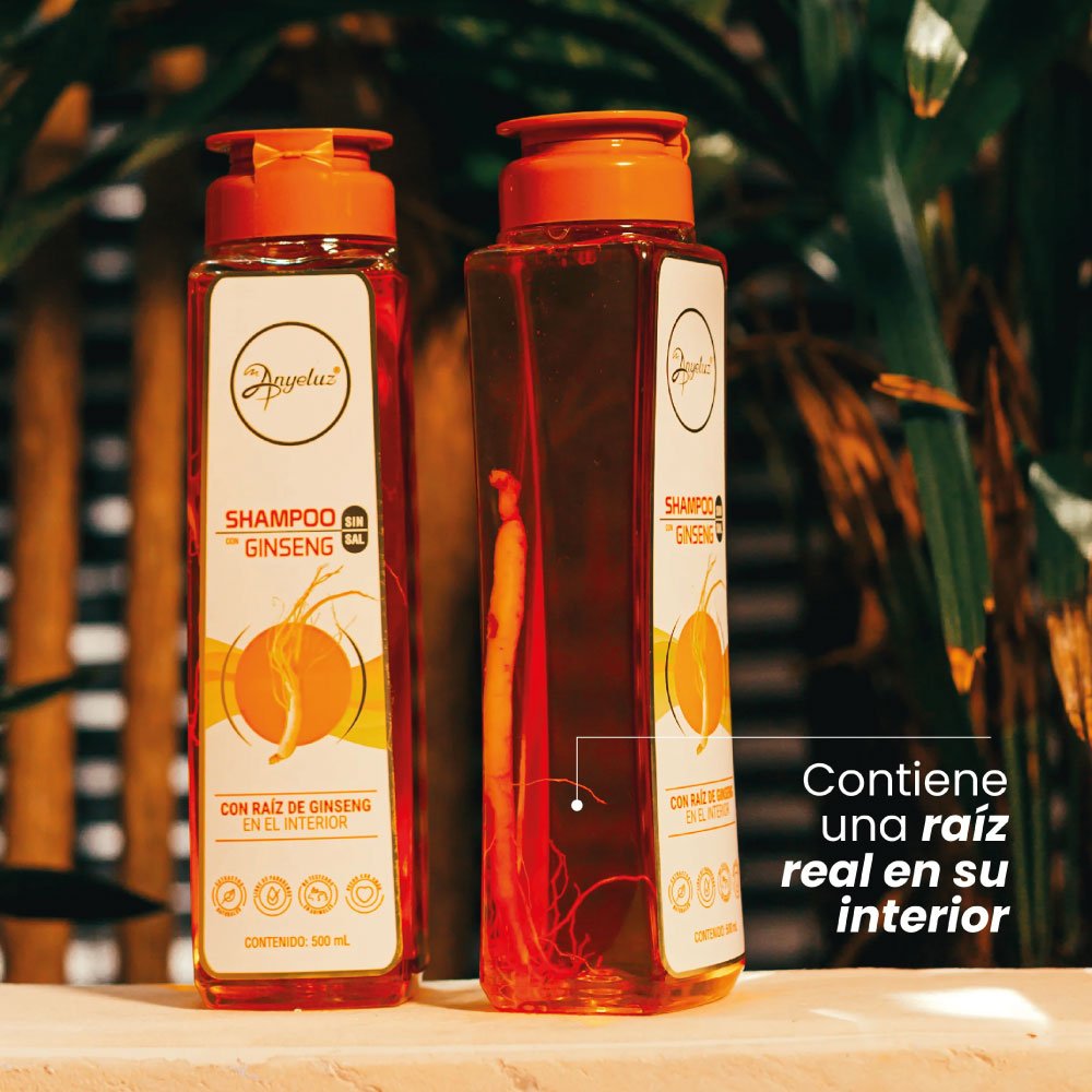 Anyeluz | Shampoo con Ginseng | Alimentos Sostenibles