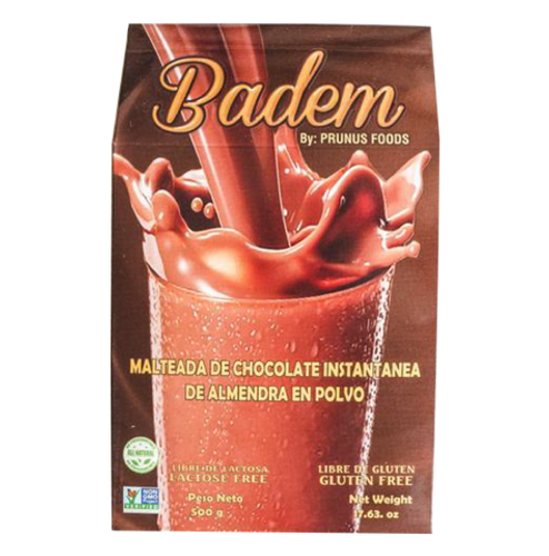 Malteada de almendras sabor a chocolate Badem. Alimentos Sostenibles.