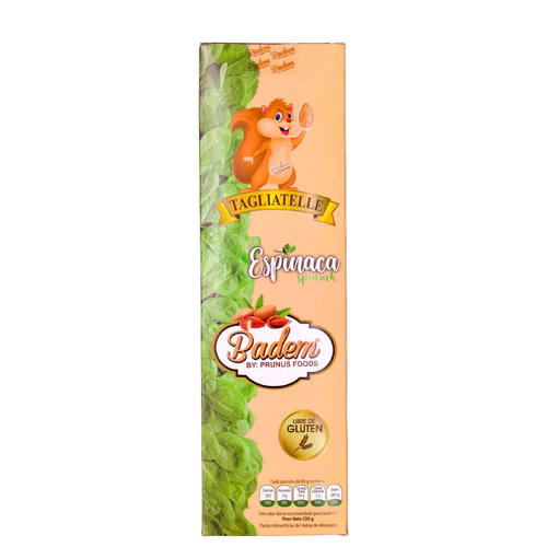 Pasta Tagliatelle Espinaca, Badem, Alimentos Sostenibles