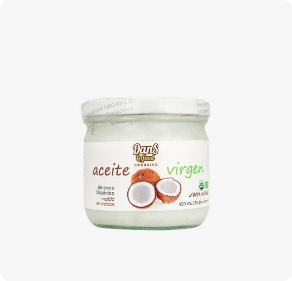 Aceite de coco virgen organico, Dans Le Food, Alimentos Sostenibles