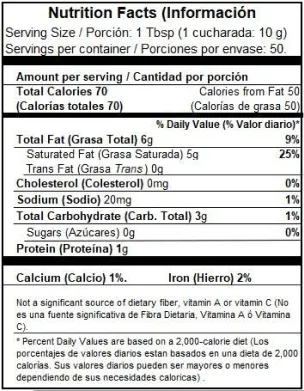 Leche de coco en polvo, Dans Le Food. Alimentos Sostenibles.
