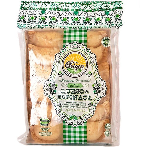 Empanadas de Queso y Espinaca, Del Origen, Alimentos Sostenibles