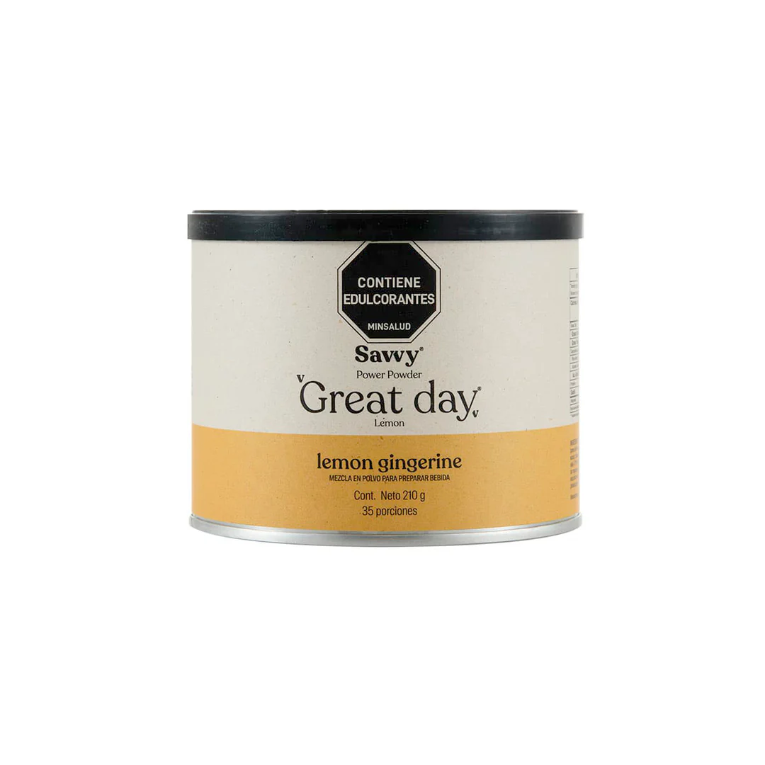 Great Days, Limonada de Jengibre Savvy, Alimentos Sostenibles.