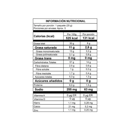 Papas sabor BBQ, Monterojo, Alimentos Sostenibles
