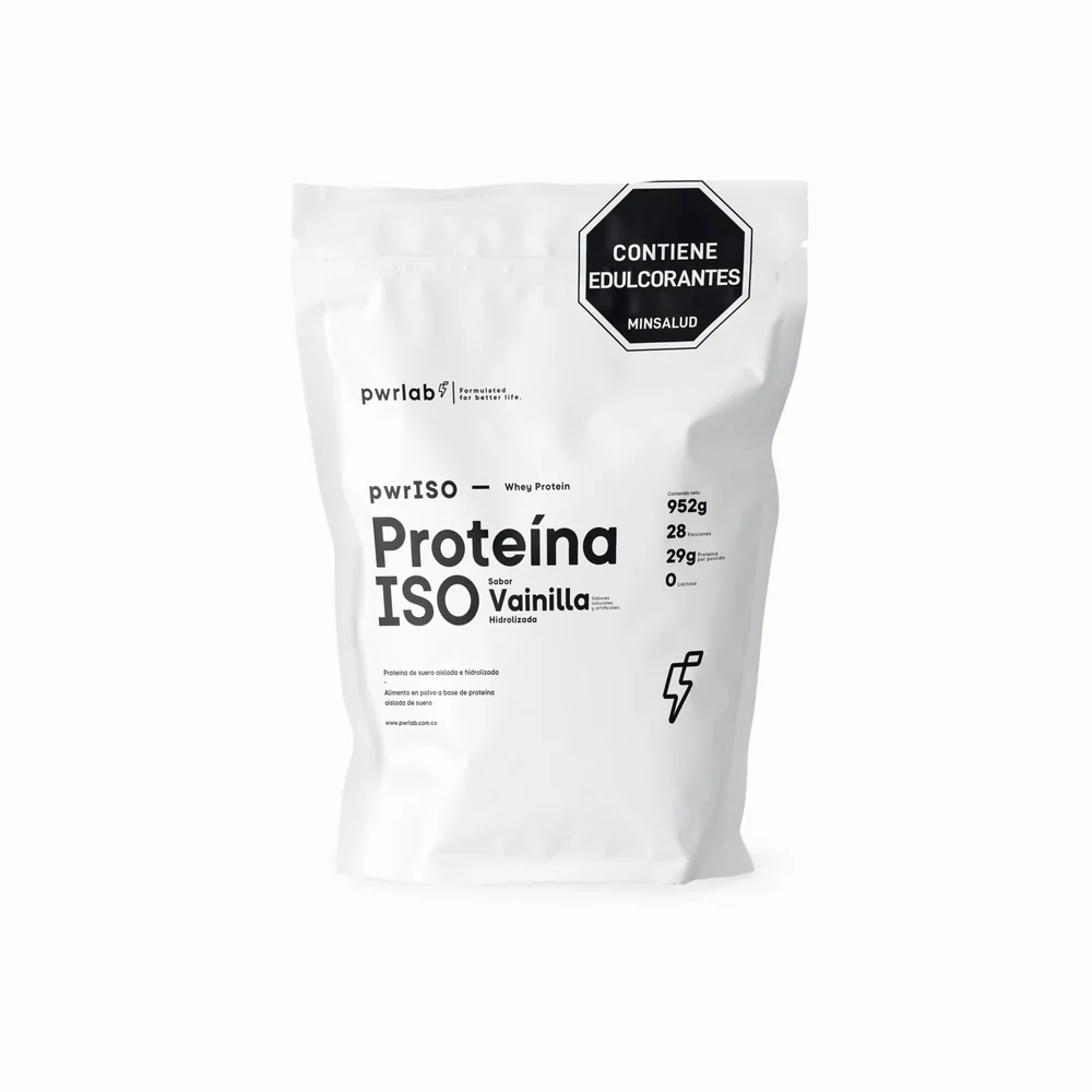 Proteina ISO PwrLab de Vainilla. Alimentos Sostenibles.