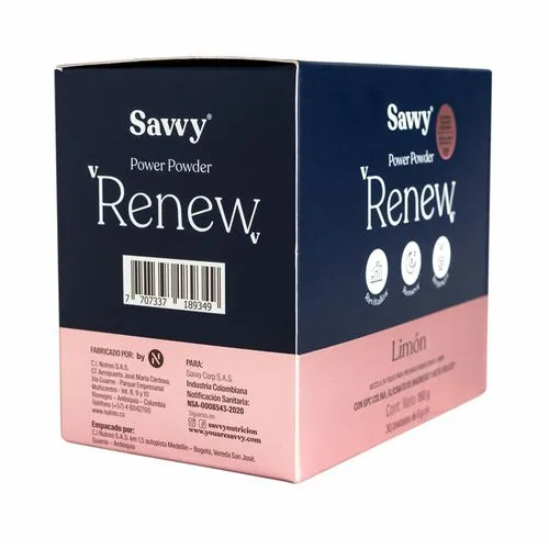 Savvy Renew Sabor a Limón. Alimentos Sostenibles.