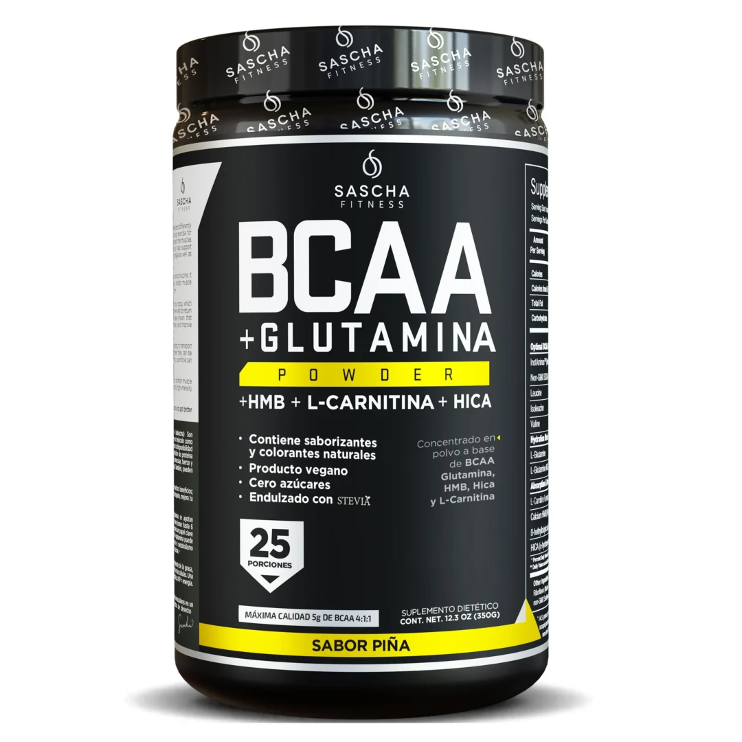 BCAA con Glutamine Sascha Fitness | Alimentos Sostenibles