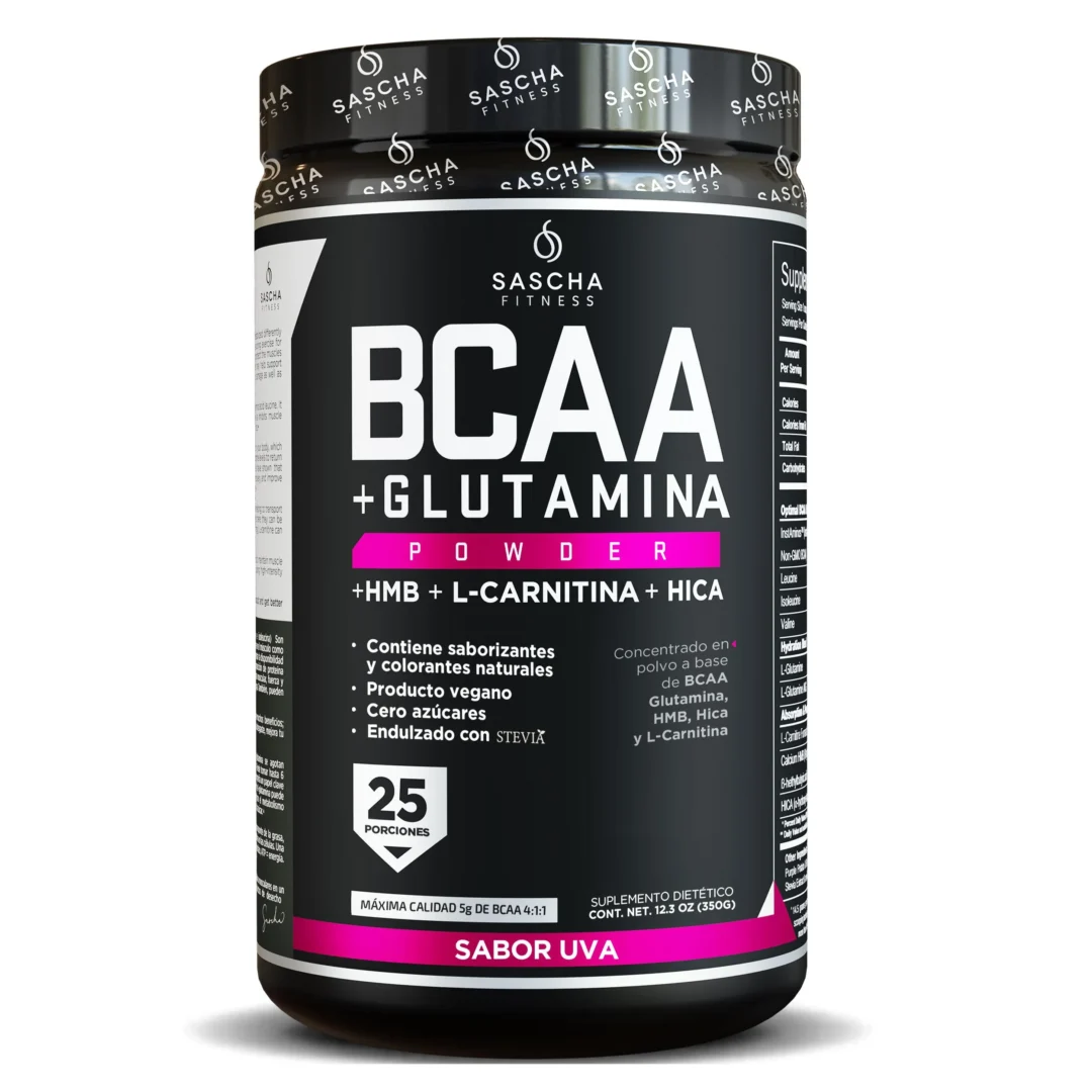 BCAA con Glutamine Sascha Fitness | Alimentos Sostenibles