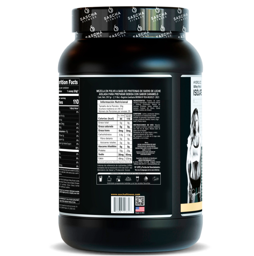 Isolate de Proteína Sascha Fitness | Alimentos Sostenibles