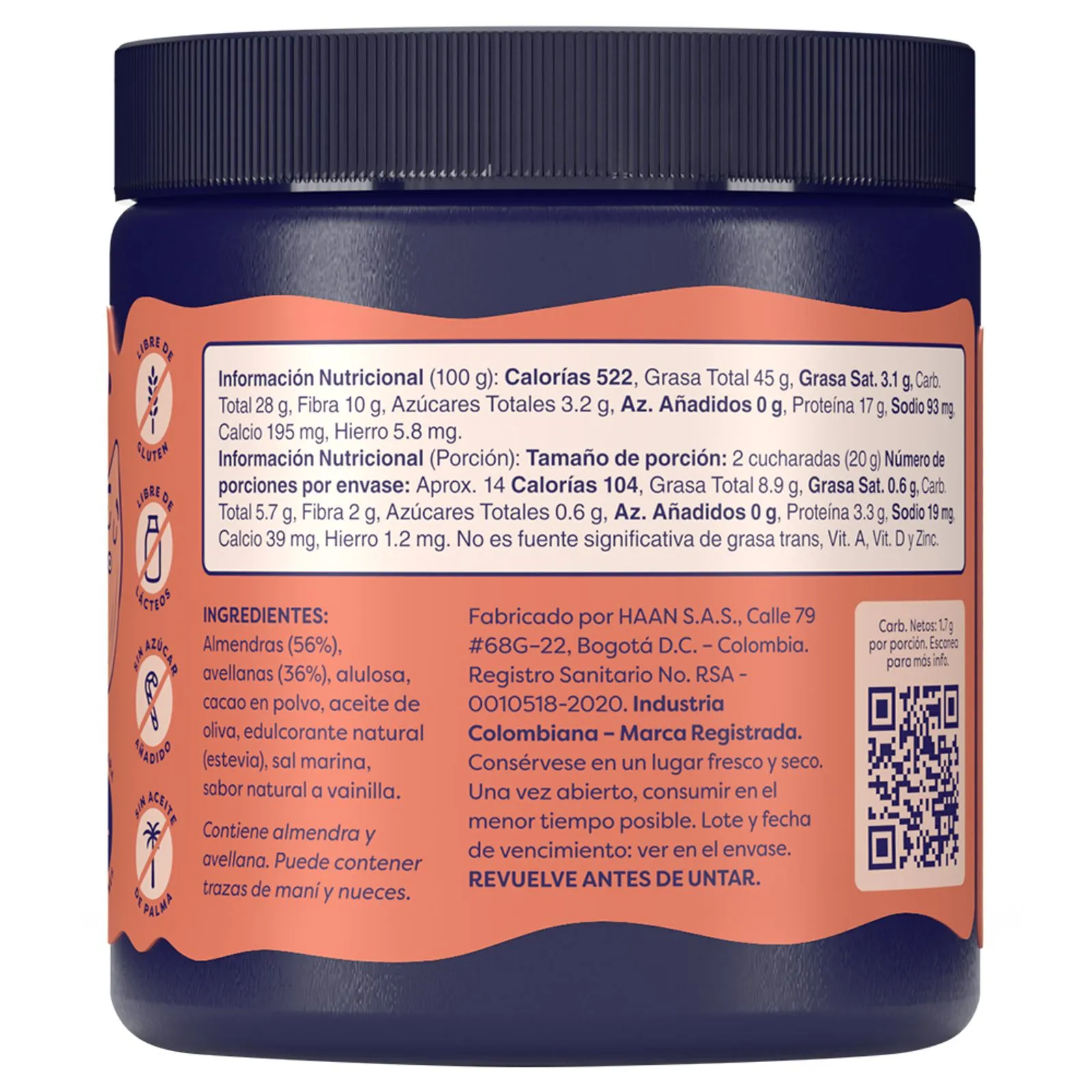 Esparcible de Almendras & Avellanas Crunchy Cocoa de Why Not | Alimentos Sostenibles