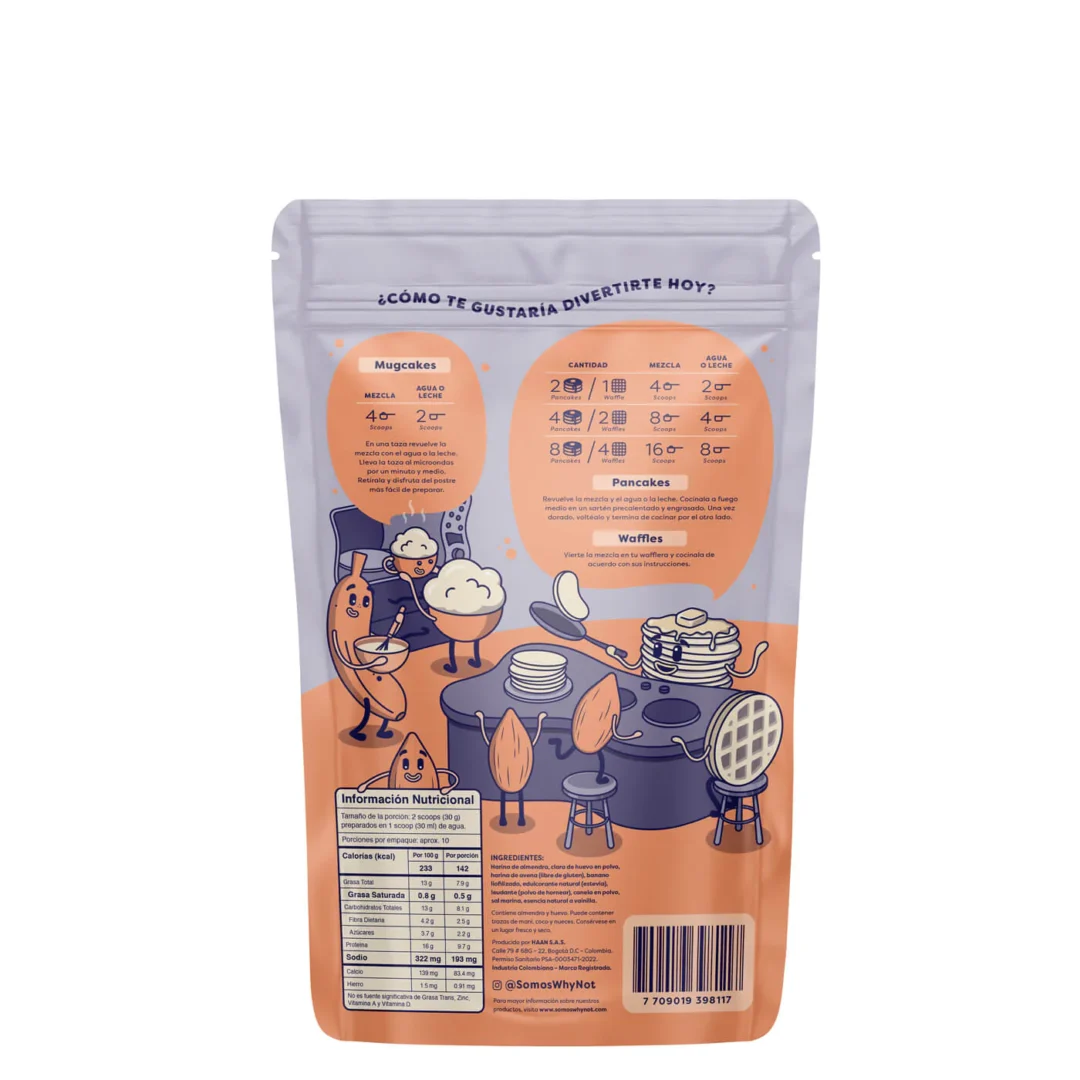 Mezcla de Pancakes & Waffles Why Not | Alimentos Sostenibles