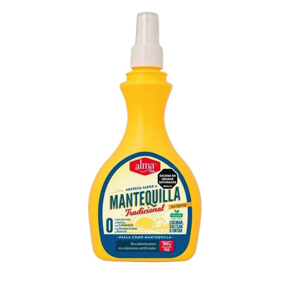 Alma | Mantequilla Natural en Spray 300 gramos | Alimentos Sostenibles
