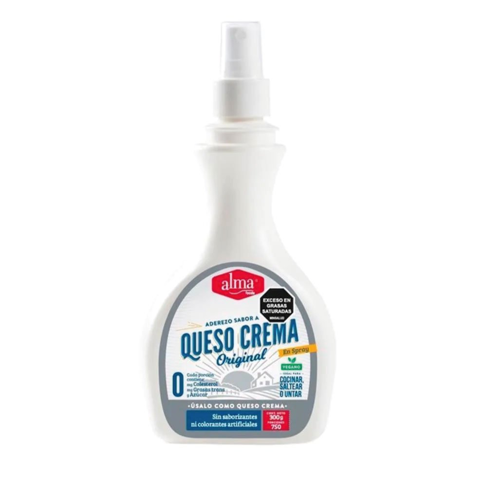 Alma | Queso Crema en Spray 300 gramos | Alimentos Sostenibles