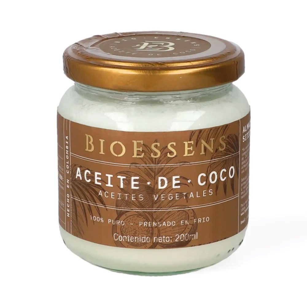 BioEssens | Aceite de Coco 200 ml | Alimentos Sostenibles