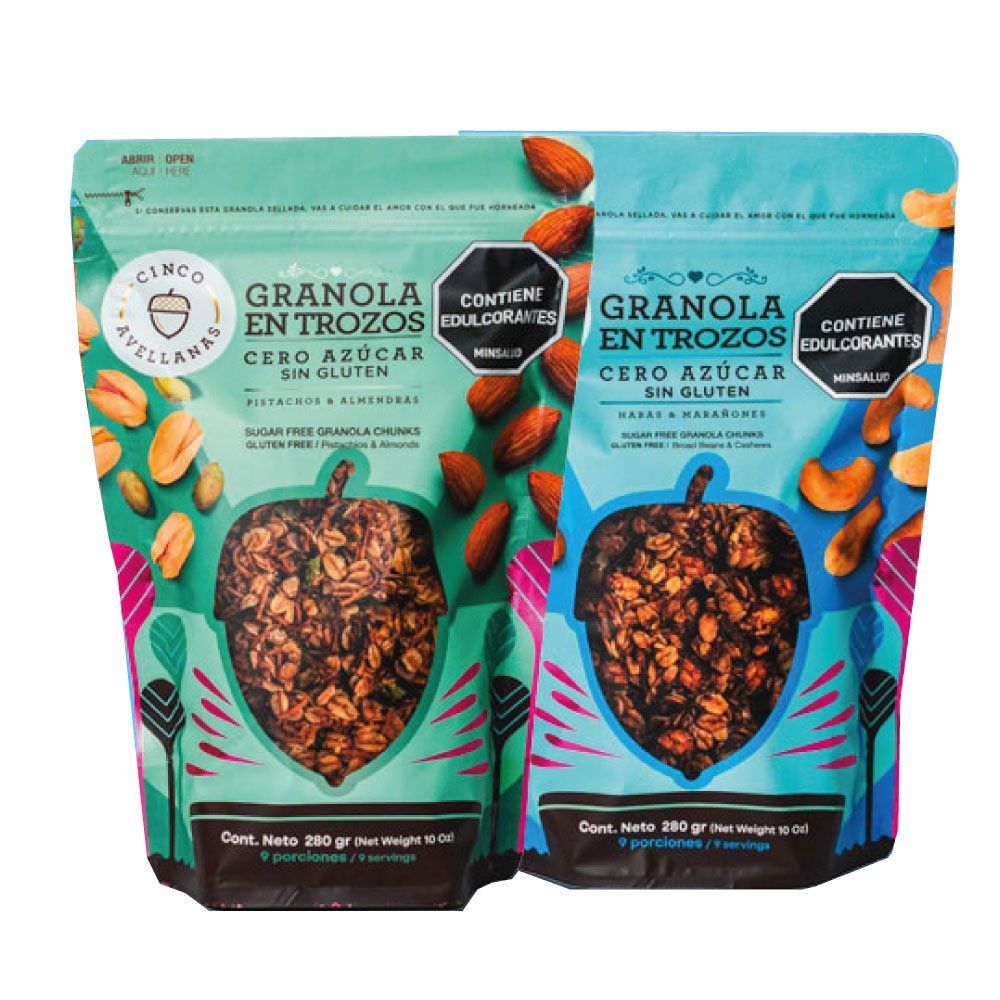 Cinco Avellanas | Granola Cero Azúcar | Alimentos Sostenibles