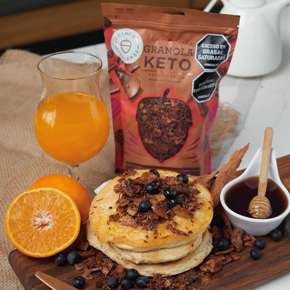 Cinco Avellanas | Granola Keto Choco Canela | Alimentos Sostenibles