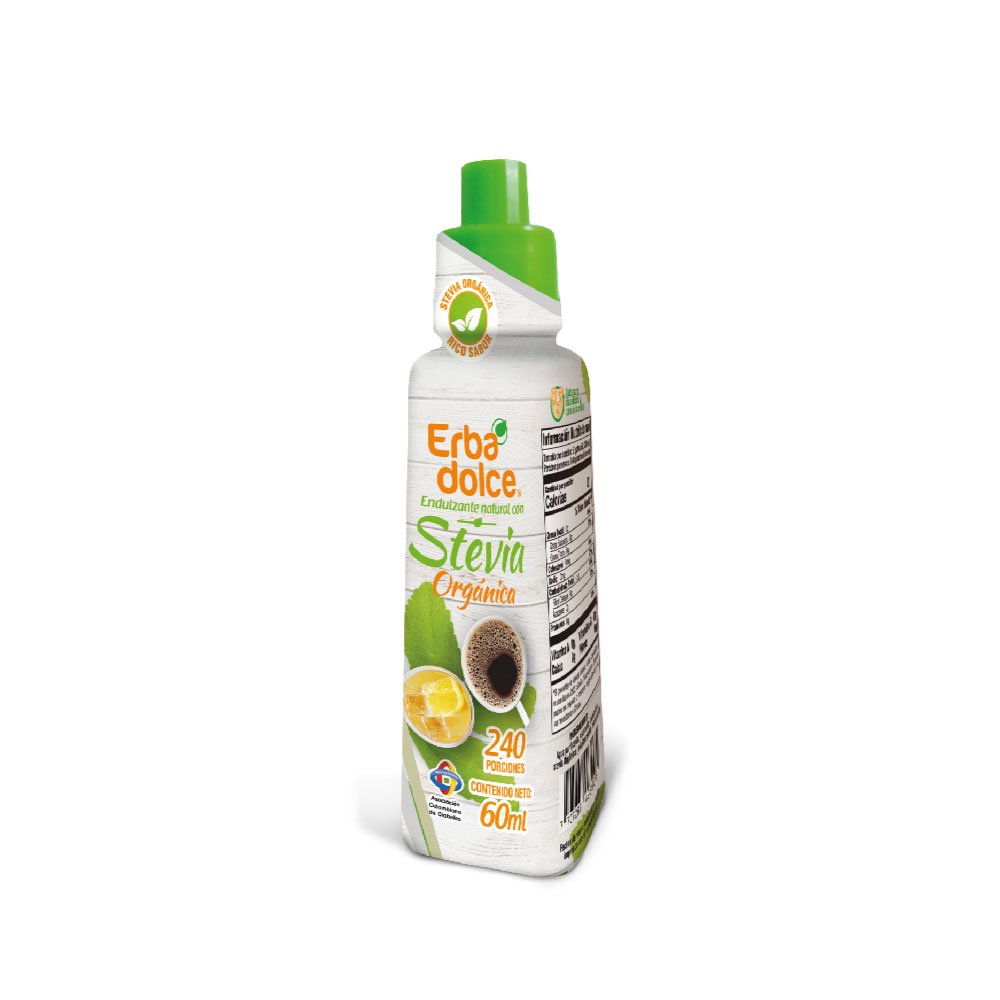 Erba Dolce | Stevia Líquida Natural 60 ml | Alimentos Sostenibles
