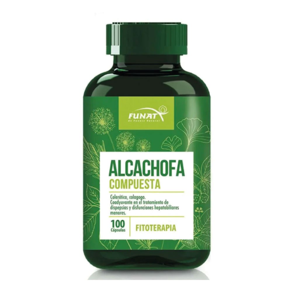 Funat | Alcachofa Compuesta 100 cápsulas | Alimentos Sostenibles