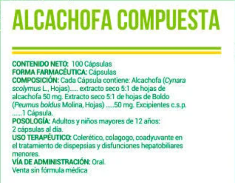 Funat | Alcachofa Compuesta 100 cápsulas | Alimentos Sostenibles