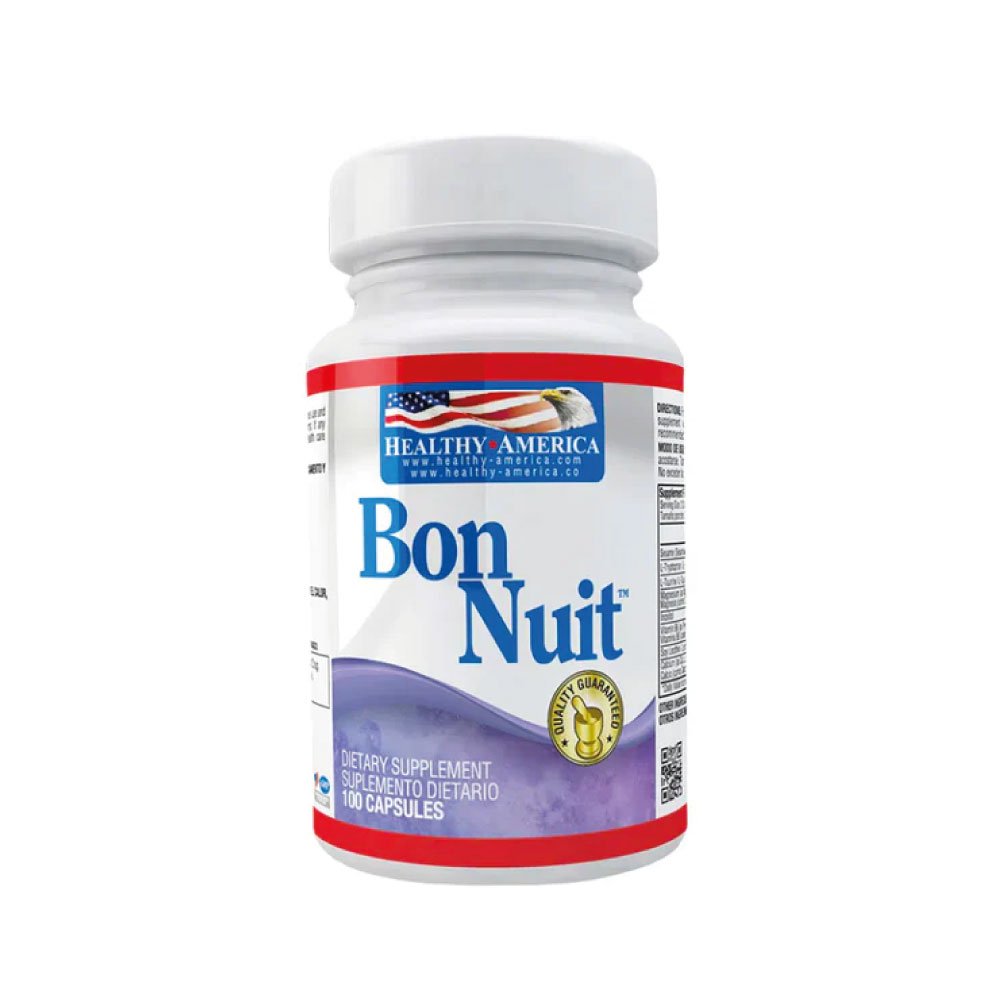 Healthy America | Bon Nuit 100 Cápsulas | Alimentos Sostenibles