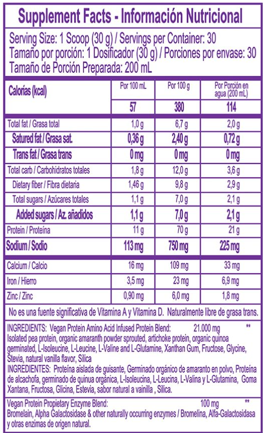 Healthy America | Proteína Vegana 910 gr | Alimentos Sostenibles