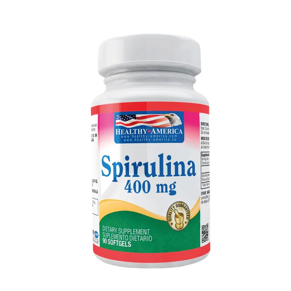 Healthy America | Espirulina 90 Cápsulas | Alimentos Sostenibles