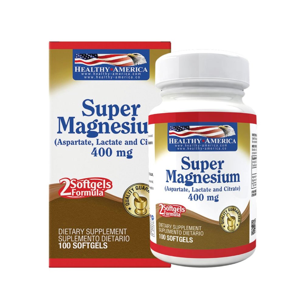 Healthy America | Super Magnesio 400 Mg | Alimentos Sostenibles