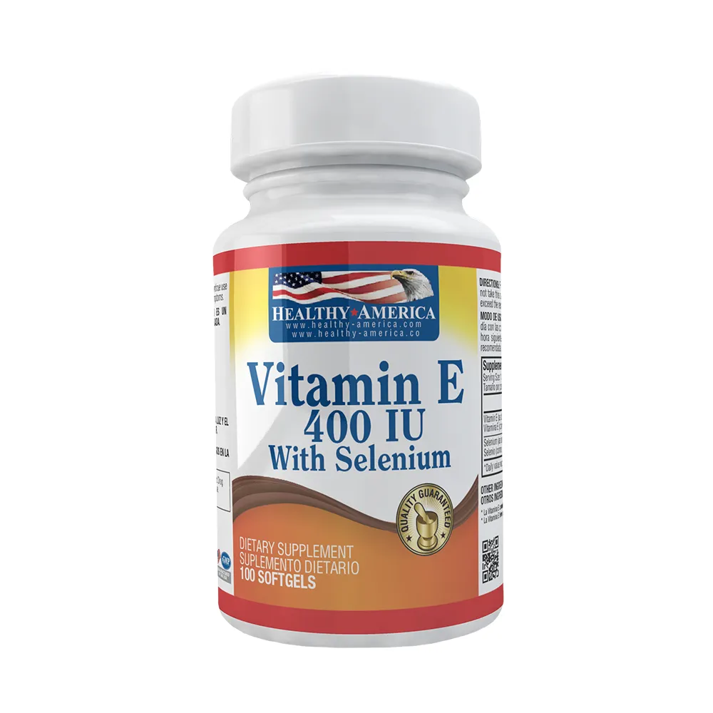 Healthy America | Vitamina E con 400 IU Selenium | Alimentos Sostenibles
