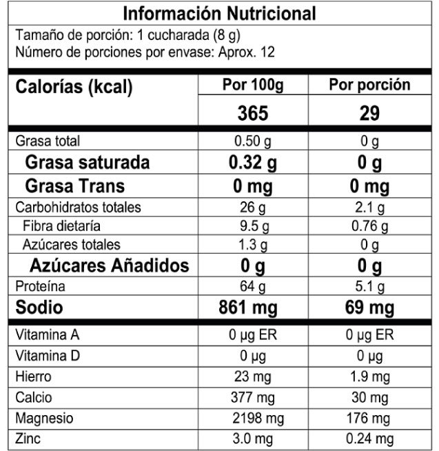 Naturela | Spirulina en Polvo 100 gr | Alimentos Sostenibles