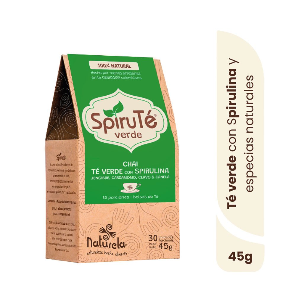 Naturela | Spiruté Verde - Té Chai | Alimentos Sostenibles