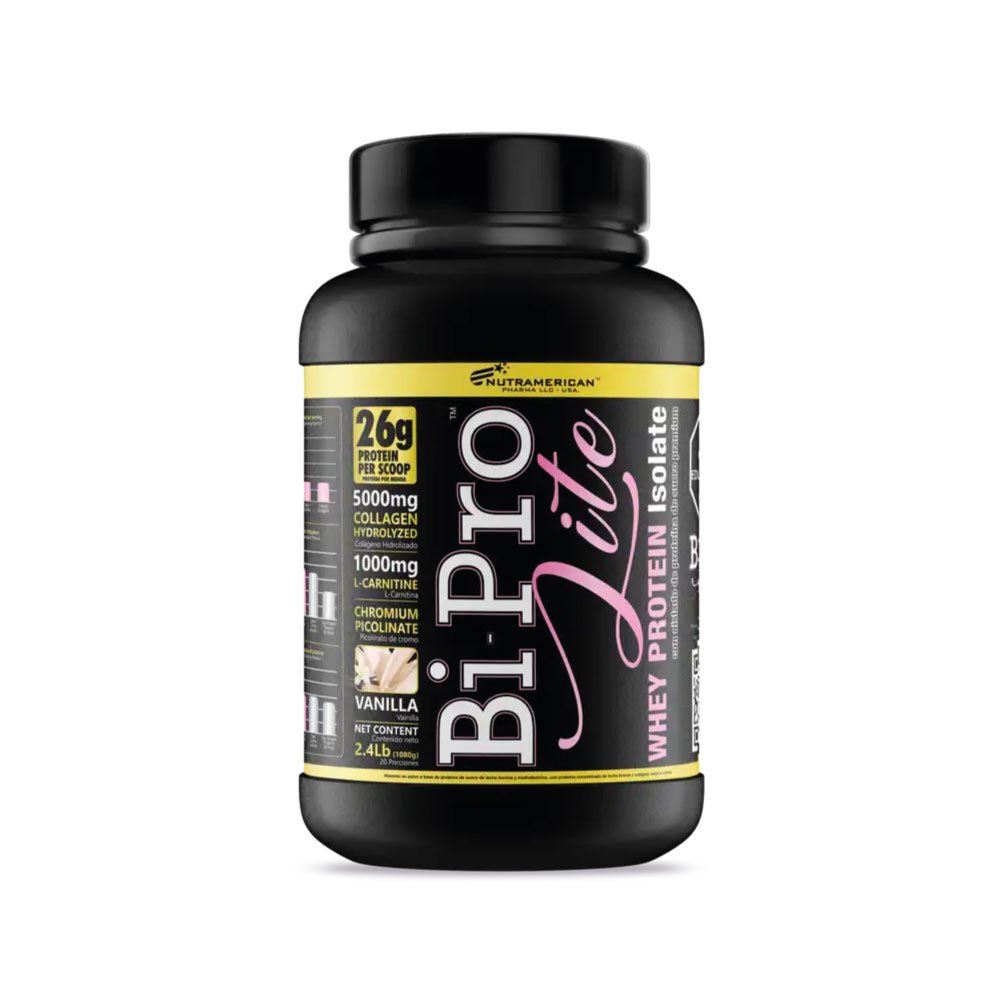 Nutramerican Pharma | BiPro Lite Vainilla 2.4 Libras | Alimentos Sostenibles