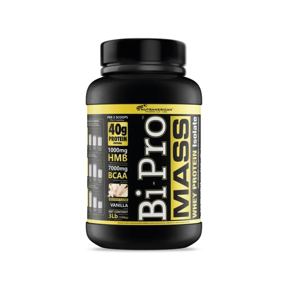 Nutramerican Pharma | BiPro Mass 3 Libras | Alimentos Sostenibles