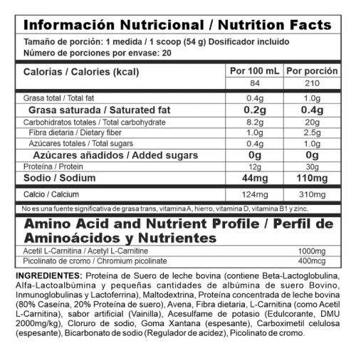 Nutramerican Pharma | BiPro Ripped 2.4 Libras | Alimentos Sostenibles