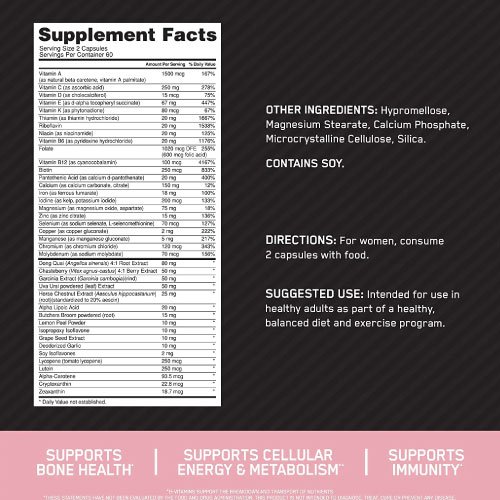 Optimum Nutrition | Opti-Women 90 Cápsulas | Alimentos Sostenibles