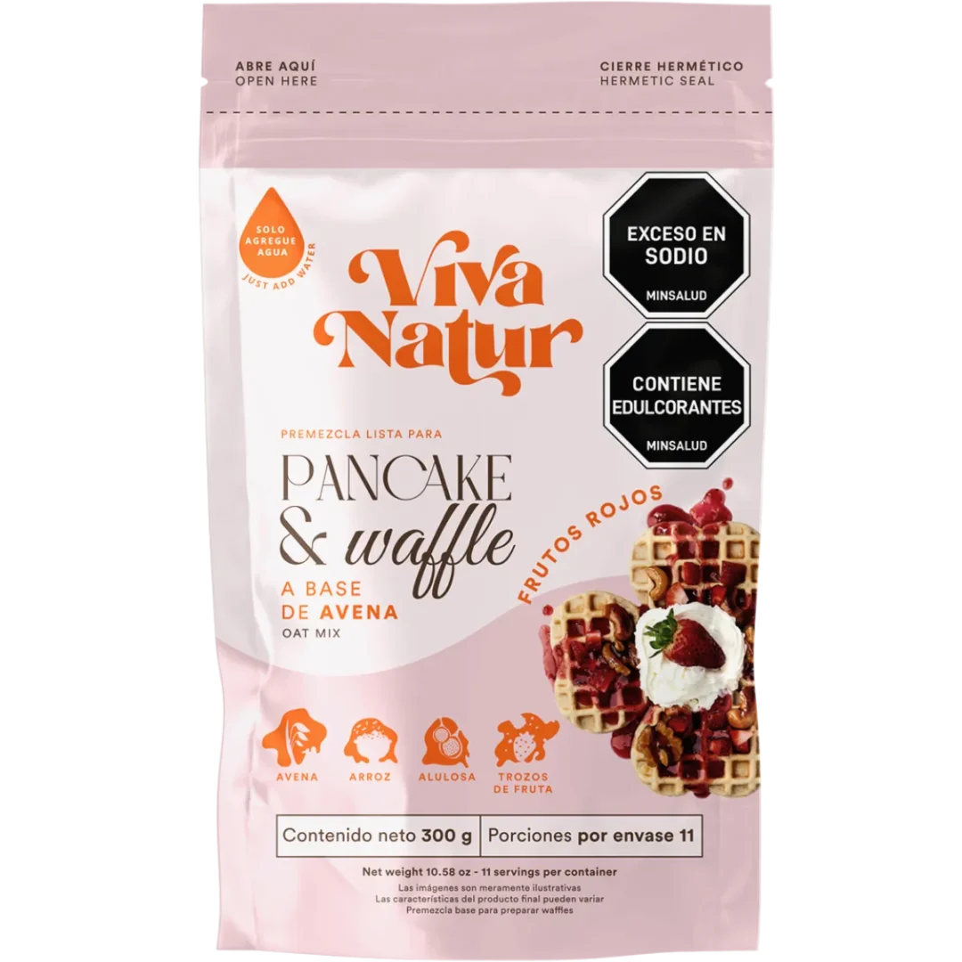 Viva Natur | Mezcla para Pancakes Frutos Rojos | Alimentos Sostenibles