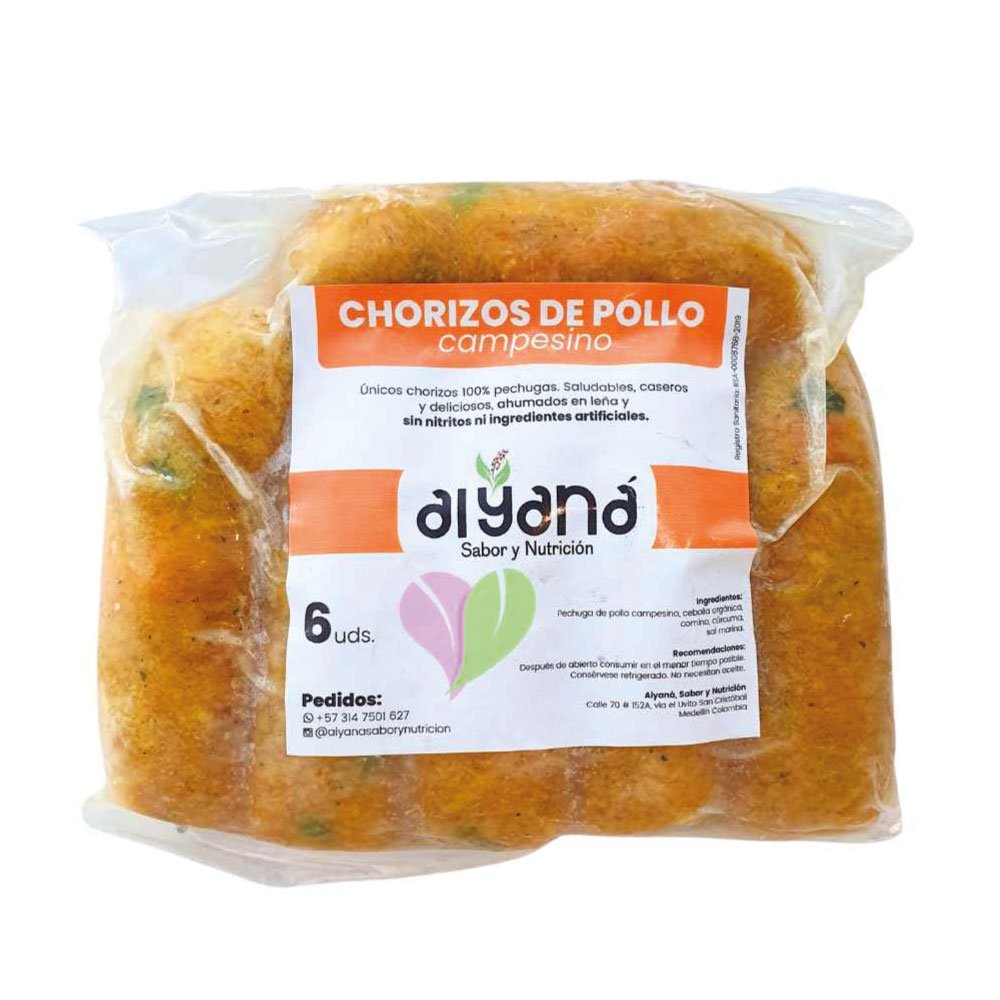 Aiyana | Chorizo de Pollo | Alimentos Sostenibles