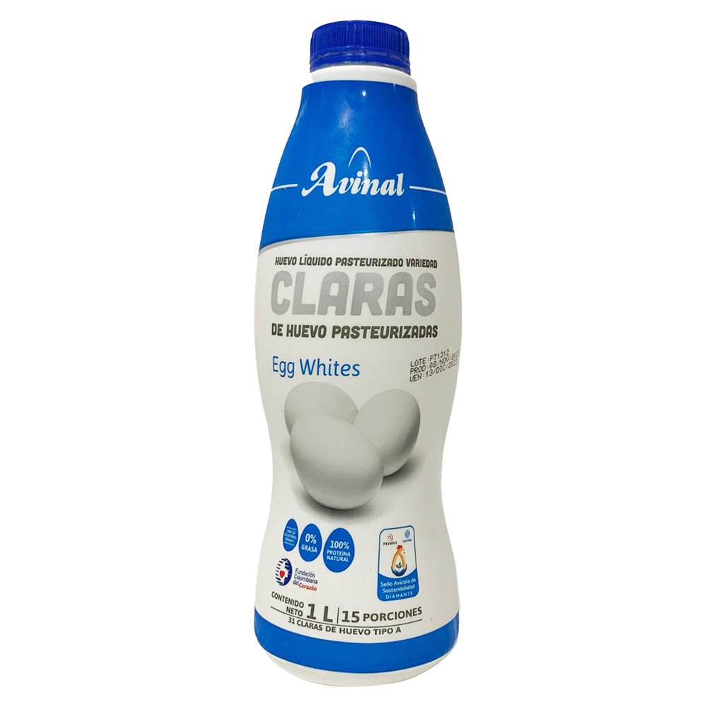 Avinal | Claras de Huevos 1 litro | Alimentos Sostenibles