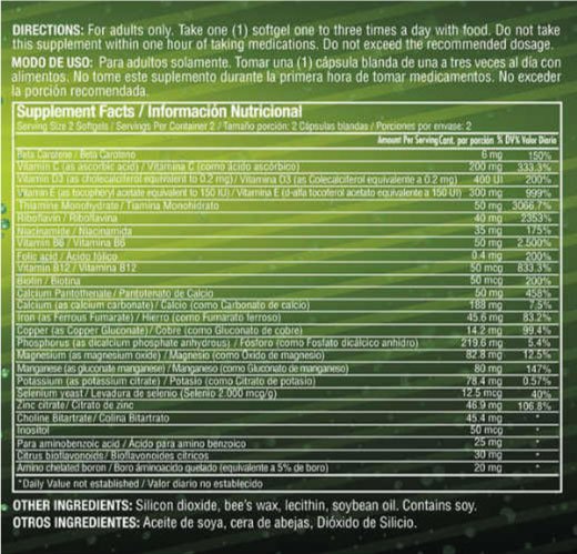 Healthy America | Energyton Softgels | Alimentos Sostenibles