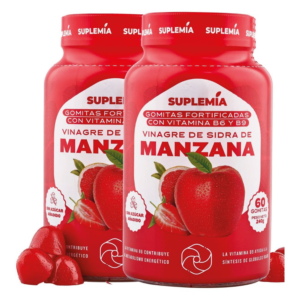 Suplemia | Gomitas de Vinagre de Manzana | Alimentos Sostenibles