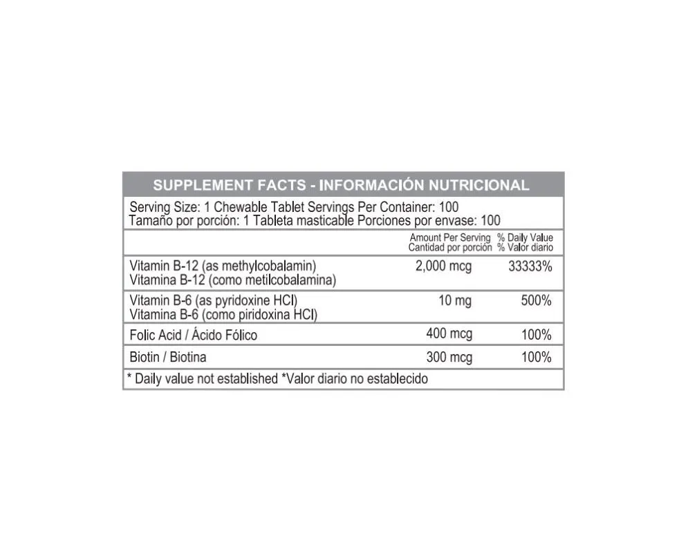 Healthy America | Methyl B12 | Alimentos Sostenibles