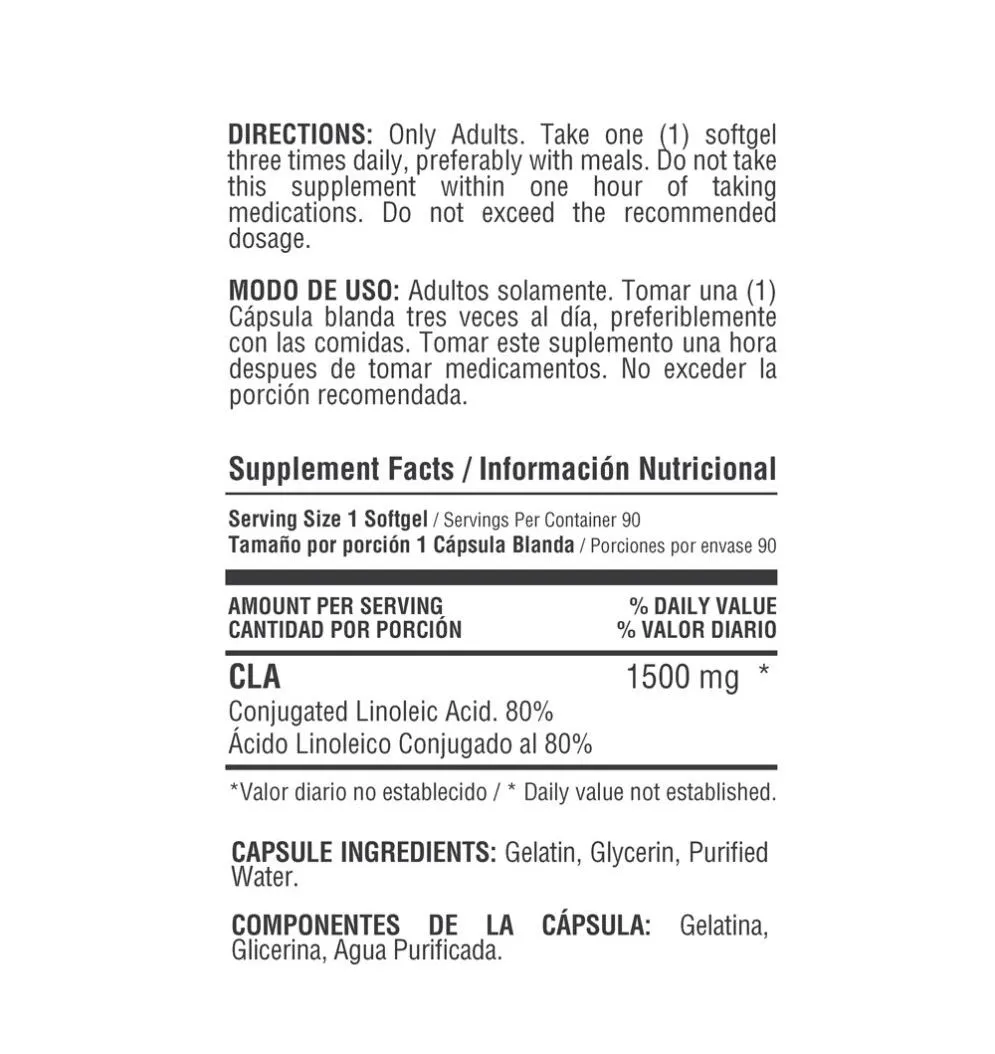 Healthy America | CLA 1500 mg | Alimentos Sostenibles