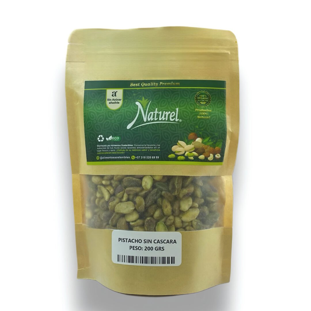 Pistachos Sin Cascara | Naturel | Alimentos sostenibles